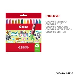 [L36220] LAPIZ PASTA FILGO X48 COLORES (L36220)