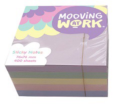 [L24468] MAW PASTEL NOTA ADHESIVA 76X76 X400hjs. (L24468)