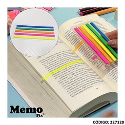 [L227120] MEMO FIX RESALTADOR TRANSPARENTE COLOR SURTIDO (L227120)
