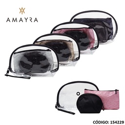 [R154229] PORTACOSMETICOS AMAYRA SET X3 UNIDADES (R154229)