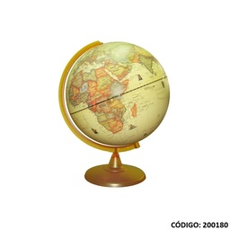 [L200180] GLOBO TERRAQUEO 30cm. ANTIGUO PLASTICO (L200180)
