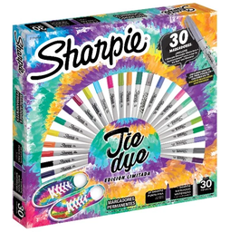 [L165455] MARCADOR SHARPIE TIE DYE PUNTA FINA RULETA X30 COLORES (L165455)