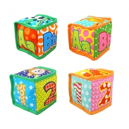 [G58004] SONAJEROS CUBO BEBE 11CM LETRAS NUMEROS (G58004)