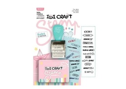 [L25113] SELLO ROTATIVO IBI CRAFT MAESTRA + ALMOHADILLA BOULLET 12 MOTIVOS (L25113)