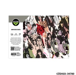 [L34780] BLOCK A4 DIBUJO PIZZINI UNIVERSITARIO (L34780)