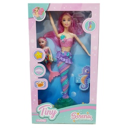 [G53741] MUÑECA TINY SIRENA Y MINI SIRENA (G53741)