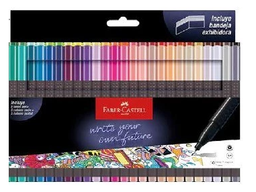 [L134729] MICROFIBRA FABER CASTELL GRIP FINEPEN 0.4 MARKER X50 COLORES (L134729)