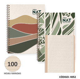 [L4052] CUADERNO A4 TAPA DURA LEDESMA NAT RAYADO X100hjs. (L4052)
