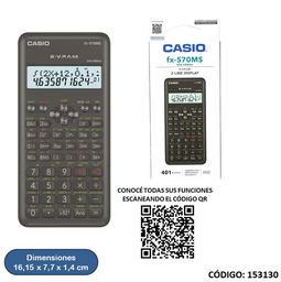 [L153130] CALCULADORA CIENTIFICA CASIO FX-570MS 2 (L153130)