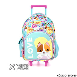[L350610] MOCHILA CARRO PHI PHI 18&quot; LOVE DOG (L350610)