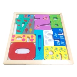 [J28033] JUEGO DIDACTICO ENCASTRE MADERA 28033