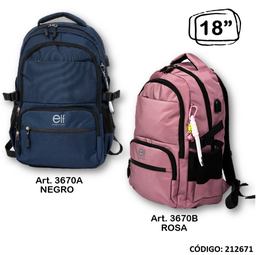 [L212671] MOCHILA PORTANOTEBOOK 18&quot; ELF (L212671)