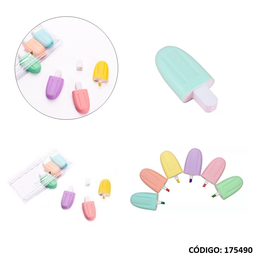 [L175490] RESALTADOR MULTIPAPER MINI HELADO X6 COLORES (L175490)