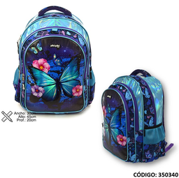 [L350340] MOCHILA 18&quot; PHI-PHI BUTTERFLY BLUE (L350340)