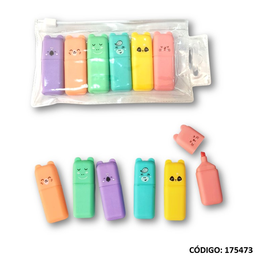 [L175473] RESALTADOR MINI EMOTIONS X6 COLORES (L175473)
