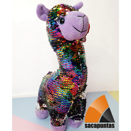 [J18497] LLAMA 33CM  CON LENTEJUELA (J18497)