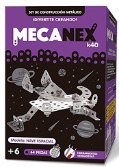 [J21505] MECA SET CONSTRUCCION METAL 64 PIEZAS NAVE ESPACIAL (J21505)