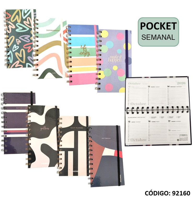 AGENDA 2026 IMAGINER BOLSILLO SEMANA POCKET  (L92160)