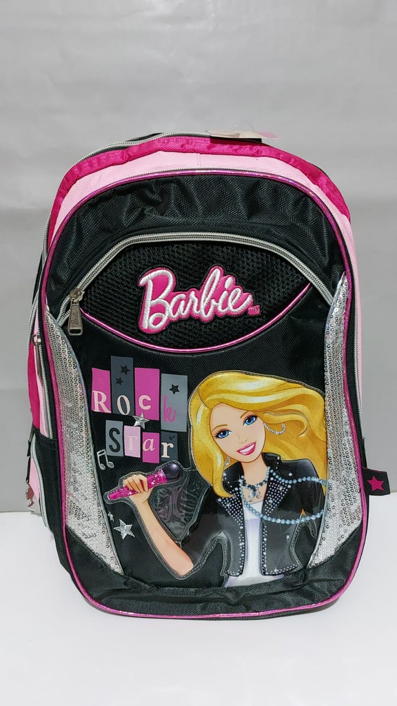 MOCHILA 17&quot; BARBIE CON BRILLO ESPALDA OFERTA(L247120)