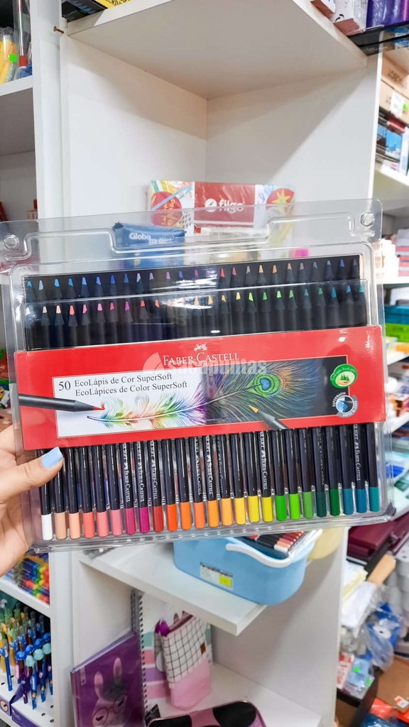 LAPIZ  COLOR FABER CASTELL SUPERSOFT X 50 COLORES (L17845)