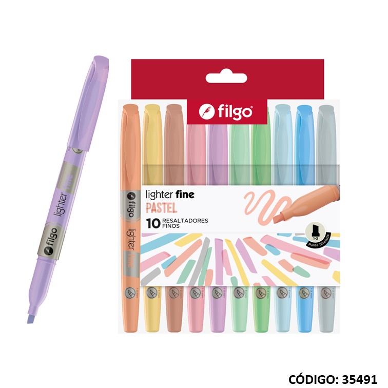 RESALTADOR FILGO FINO PASTEL VIBES (L35491)