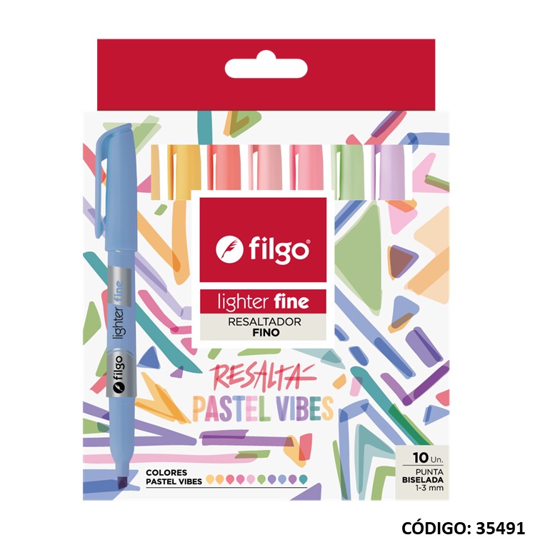 RESALTADOR FILGO FINO PASTEL VIBES (L35491)