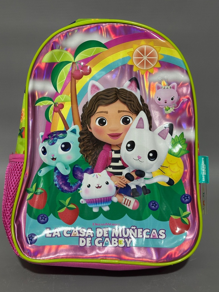 MOCHILA 12&quot; WABRO LA CASA DE MUÑECAS DE GABBY JARDIN ESPALDA(L25454)