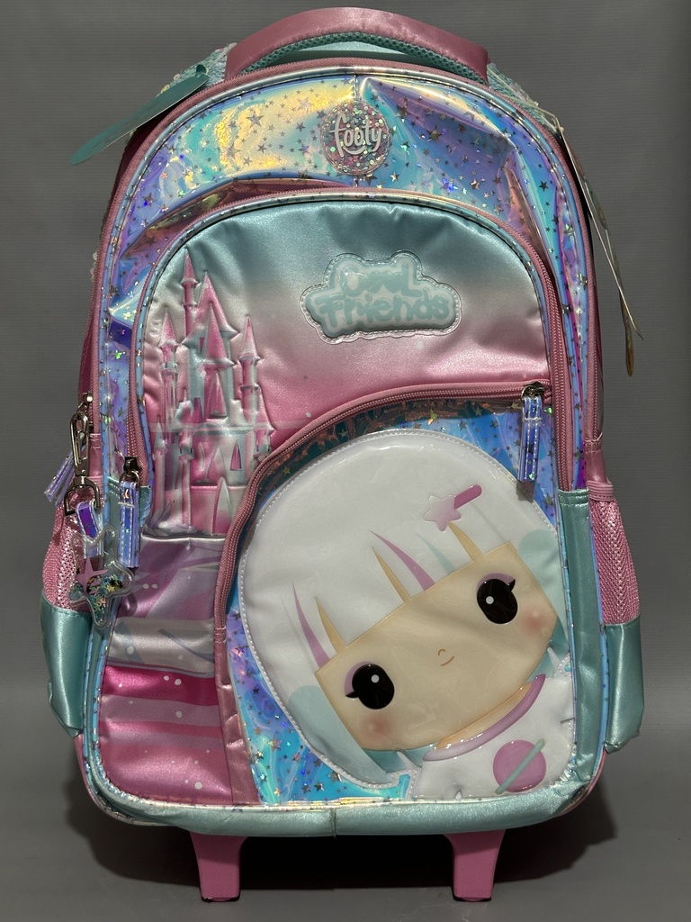 MOCHILA CARRO 18&quot; FOOTY COOLFRIENDS CON LUZ (L48060)