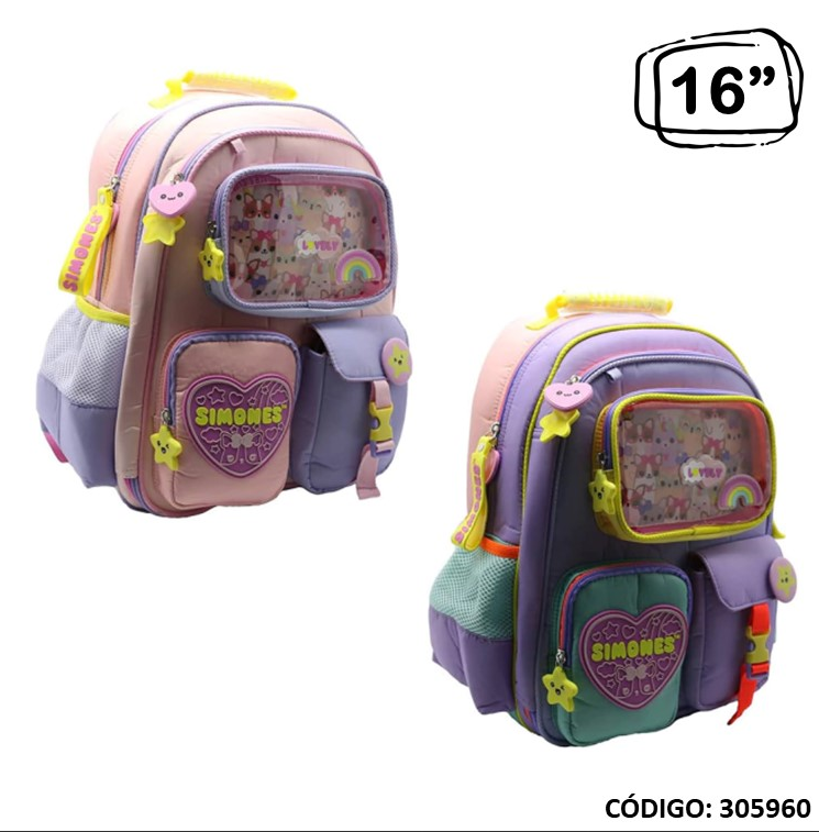 MOCHILA 16&quot; CRESKO SIMONES ESPALDA (L305960)