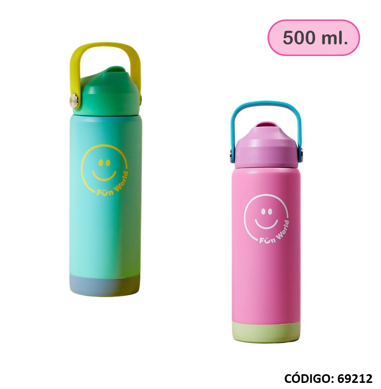 BOTELLA FW TERMICA FUN WORLD 500ml. (R69212)