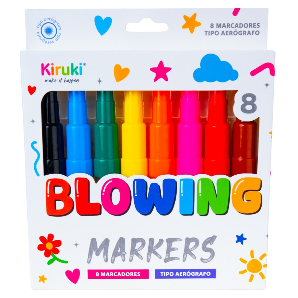 MARCADOR KIRUKI BLOWING X8 COLORES AEROGRAFO (L31724)