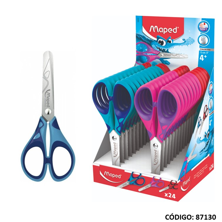 TIJERA MAPED 13cm ESSENTIAL SOFT (L87130)