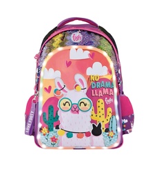[L147010] MOCHILA 18&quot; FOOTY LLAMA CON LUZ (L147010)