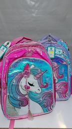 [L147170] MOCHILA 18&quot; FOOTY UNICORNIO TRENZA CON LUZ (L147170)