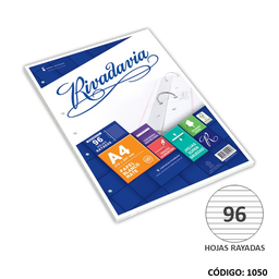 [L1050] REPUESTO A4 RIVADAVIA RAYADO x 96h (L1050)
