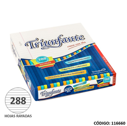 [L116660] REPUESTO N3 TRIUNFANTE RAYADO x288 hjs. (L116660)