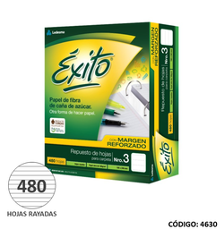 [L4630C] REPUESTO N3 EXITO MARGEN REFORZADO CUADRICULADO x480HJS (L4630C)
