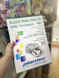 [L20348] BLOCK PARA DIBUJO E  A3 210gr. X40hjs. TEXTURADO ESPIRALADO (L20348)