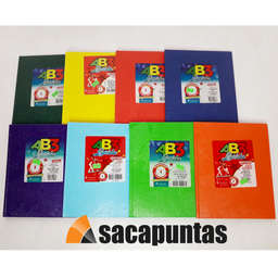 CUADERNO AB3 LAPRIDA TAPA DURA  RAYADO FORRADO x50hjs. (L11733)