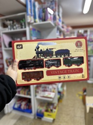 [G20534] TREN VINTAGE CON LUZ, SONIDO Y VÍAS  (G20534)