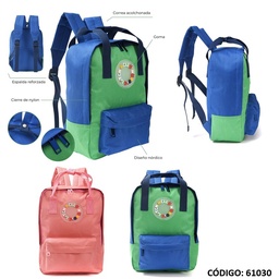 [L61030] MOCHILA 12&quot; SKORA HELLO LITEN (L61030)