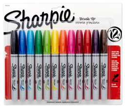 [L165746] MARCADOR SHARPIE BRUSH X12 SURTIDO (L165746)