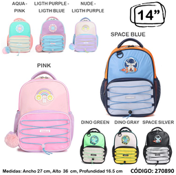 MOCHILA 14&quot; CHIMOLA COLORBLOCK (L2708900)
