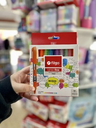 [L35341] RESALTADOR FILGO FINO FLUO X10 COLORES (L35341)