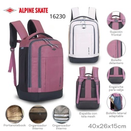 [L27158] MOCHILA ALPINE SKATE 40X15X26CM. (L27158)