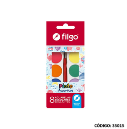 [L35015] ACUARELA FILGO PINTO X8 COLORES (L35015)