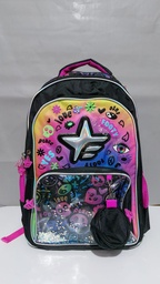 [L27946] MOCHILA 18&quot; FOOTY HOLOGRAMA STAR (L27946)