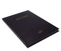 [L5668] LIBRO RAB TAPA DURA ACTAS GRIDO NEGRO 4M (L5668)