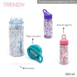 [R31112] BOTELLA TRENDY 350ml. PLASTICO (R31112)