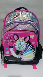 [L1471700] MOCHILA 18&quot; FOOTY CEBRA ARCO IRIS (L1471700)
